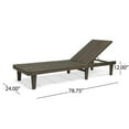 thumbnail image 6 of Afuera Living Contemporary Outdoor Wood Chaise Lounge in Gray (Set of 2), 6 of 11