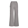 thumbnail image 7 of XUNKUSGA Cargo Pants Women Fashion High Waisted Button Pants for Women Casual Solid Color Women's Pants Lightweight Stretch Wide Leg Pants Woman S-2XL, 7 of 7