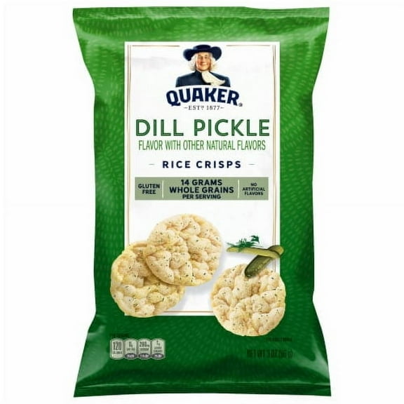 Quaker Dill Pickle Rice Crisps 3 oz.
