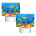 thumbnail image 2 of Kdxio Submarine And Landscape Rectangular Acrylic Night Light Acrylic Sleep Night Light Friend Gifts for Birthday Gifts for Women Teens Boys Girls, 2 of 9