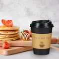 thumbnail image 4 of Lamosi Disposable Paper Cups with Lids 12 oz, To Go Hot Cups, Sleeve, Black 500 Count Insulated, 4 of 9