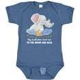 thumbnail image 3 of Inktastic My Godfather Loves Me to the Moon and Back Elephant Family Boys or Girls Baby Bodysuit, 3 of 5