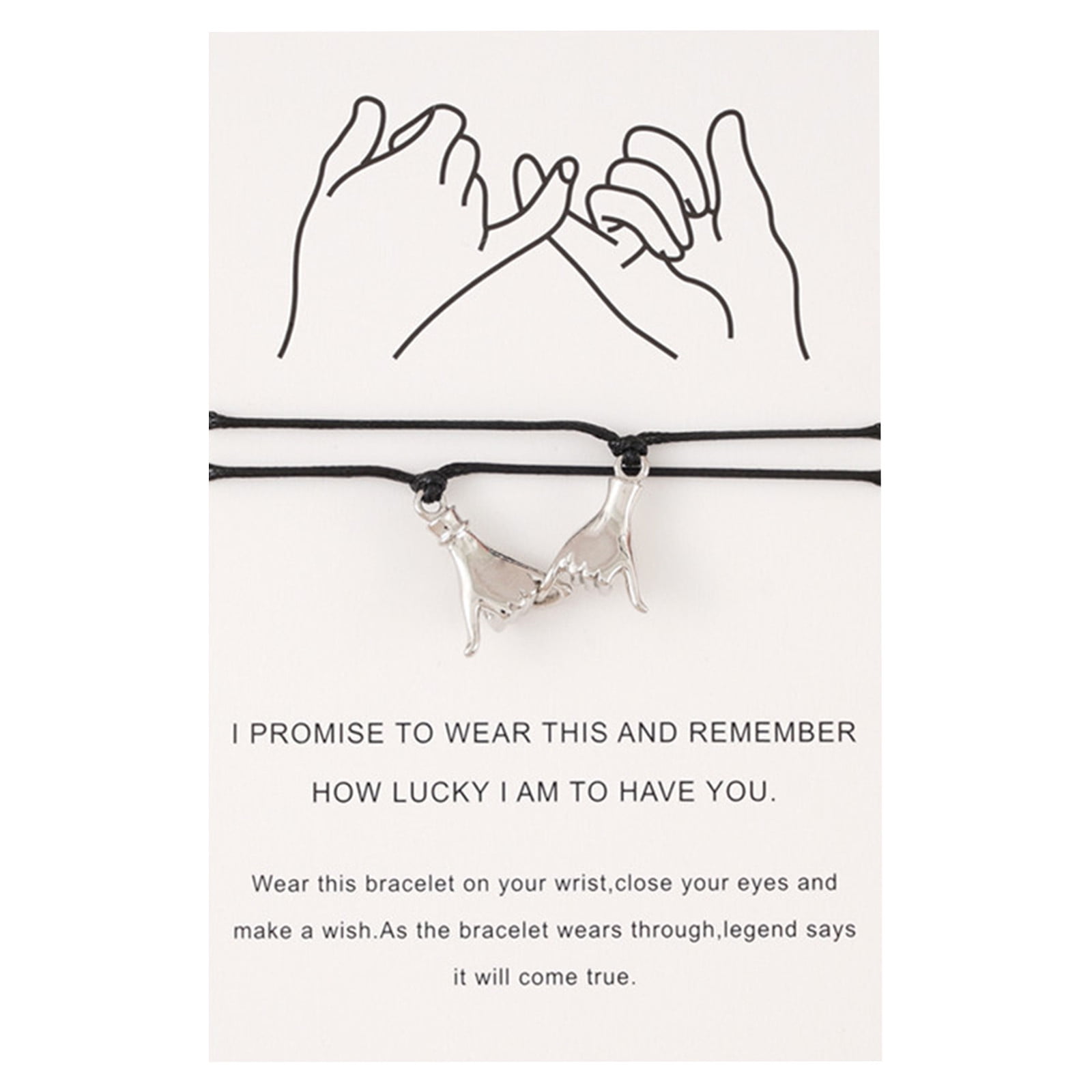 Mua UNGENT THEM Pinky Promise Matching Bracelet for Couples Soulmate Man  Distance Relationship Gifts for Women Men Him Her… trên Amazon Mỹ chính  hãng 2023 | Giaonhan247