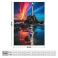 thumbnail image 2 of Ocean Lighthouse Flannel Throw Blanket for Gifts for Women Men Girls Boys All Seasons, 2 of 8