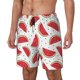thumbnail image 1 of Balery Watermelon Bañador para hombre, shorts de playa de secado rápido con entrepierna y forro de compresión-Large, 1 of 6