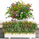thumbnail image 1 of 6 piezas de flores artificiales para exteriores, resistentes a los rayos UV, flores artificiales de plástico, arbustos falsos, plantas, decoración, jardín, balcón, ventana, macetero, cocina JM, 1 of 5