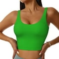 thumbnail image 2 of Lsque Green Printed Women'S Sports Bra, Compression, Moisture Wicking, High-Impact Sports Bra For Women,Supportive sports bra-, 2 of 9