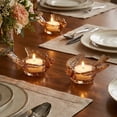 thumbnail image 5 of Lunxisen 1 Pcs Amber Glass Bird Candle Holder Decor, Elegant Home Decor, Tabletop Centerpiece, Wedding Gift, Unique Housewarming Gift, Modern Home Accent, 5 of 6