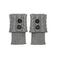 thumbnail image 2 of Winter Warm Boot Cuffs for Women, Crochet Knitted Boot Socks for Gilrs Short Leg Warmers Boot Topper Socks Leg Cuffs Boot Warmers Gift, 2 of 8