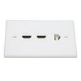 thumbnail image 4 of 1 Port Cat6 Keystone Wall Plate, Safe Soldering Free HD Multimedia Interface Ethernet Wall Plate  For Computers For HDTV, 4 of 8