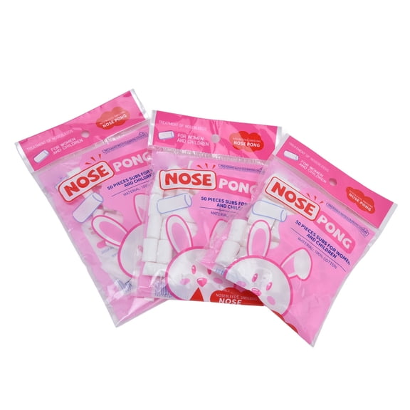 YLSHRF Nose Bleed Cotton Rolls,Nose Cotton Rolls,3 Bags Nose Cotton Pads Different Sizes Quickly Stop Bleeding Rolled Cotton Ball for Nosebleed