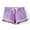 Purple-2025, variant on MKOSPLRT Running Shorts for Little Girl Drawstring Waist Track Shorts Color Block Casual Wide Leg Shorts Baggy Athletic Shorts Kids Clothes