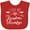 Red, variant on Inktastic I Love My Grandma and Grandpa Heart and Arrows Boys or Girls Baby Bib
