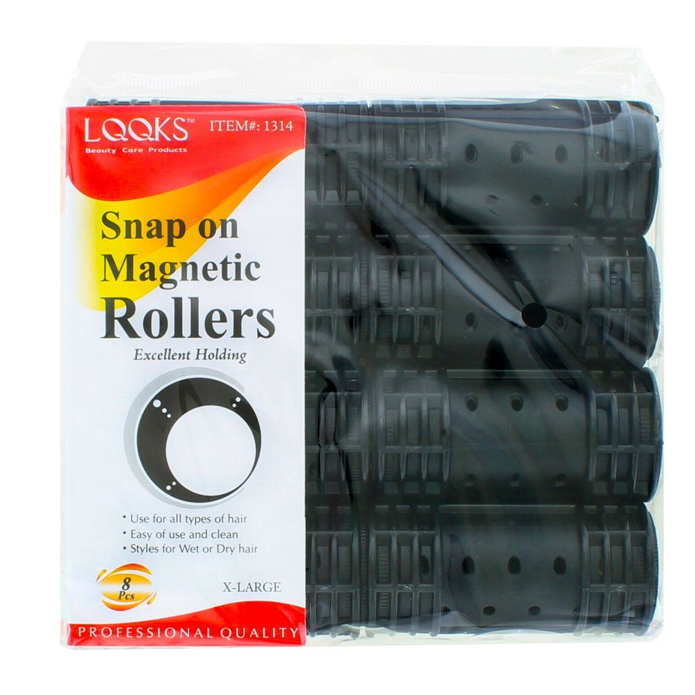 Snap On Rollers Curler Hair Wave Set Large Jumbo Medium Small