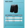 thumbnail image 2 of MAYFISH Mens Underwear Soft Bamboo Rayon Boxer Briefs Breathable Open Fly Underwear Multipack(7B,L), 2 of 6
