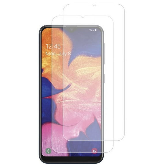2x Tempered Glass for Samsung Galaxy A12, A13, A32, A42, A04, A04s, Nakedcellphone 9H Hard Clear Screen Protector Guard [Scratch/Crack Saver] - Twin Pack