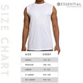 thumbnail image 7 of 5 Pack: Men's Active Dry Fit Moisture Wicking Muscle Sleeveless Athletic Performance Workout Stretch Tank Top Small, White, 7 of 7