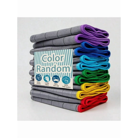 Shijinpojj 3/5pcs Carbon Fiber Cloth, Wine Glass Cutlery Glass Cleaning Cloth, Multifunctional Microfiber Kitchen Degreasing and Cleaning C