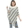 thumbnail image 4 of ZhangBaoLin Women Shawl Wrap Cardigan Knit Poncho Cape Sweater Coat Fashion Wool Neck Tassels Knitwear, 4 of 6