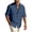 Navy, variant on Zimjoy Men's Beach Linen Shirts Summer Breathable Long Sleeve Shirts Casual Sun Protection Button Up Tops with Chest Pocket, Black L