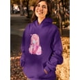 thumbnail image 2 of Anime Girl W Face Mask Hoodie Women -Image by Shutterstock, Female 3X-Large, 2 of 4