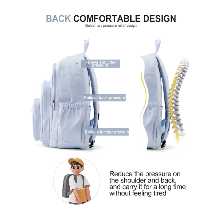 School Backpack for Teens Middle School Bookbag, Cute  display picture 2
