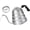 Silver (with Thermometer), variant on Stainless Steel Gooseneck Spout Kettle for Hand Drip Coffee One Serving Pour Over Kettle for Filter Coffee Long and Narrow Drip Cup for Outdoor Camping (Silver / 350ML / 1Pack)