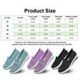 thumbnail image 4 of Deago Women's Slip on Loafer Shoes Breathable Mesh Casual Flat Shoes Low-Top Round Toe Knit Walking Sneakers, 4 of 9