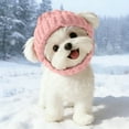 thumbnail image 2 of Knit With Ear Winter Hat For Small Dogs Cozy Warm Cap For Photos And Cold Weather, 2 of 9