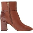 thumbnail image 6 of Sam Edelman Florah Cuoio Brown Squared Toe Block Heel Buckle Detail Ankle Boots (Cuoio Brown, 9.5), 6 of 6