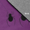 thumbnail image 3 of Simply Daisy Hanging Spiders Amethyst Halloween Chenille Area Rug, 2' x 3', 3 of 5