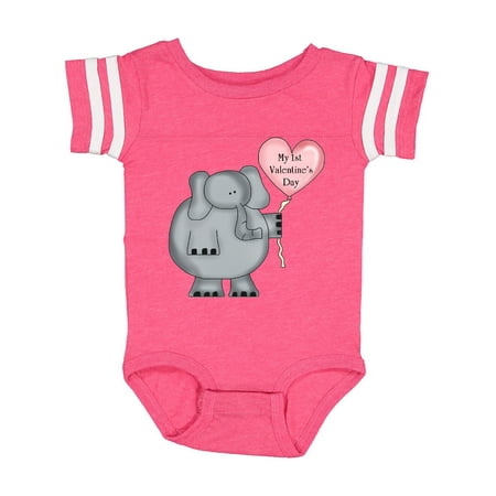 

Inktastic My first Valentine s Day Gift Baby Boy or Baby Girl Bodysuit