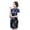 Blue, variant on Women Summer Cheongsam - Stand Collar Plum Blossom Print Short Sleeves Split Hem Qipao Slim Fit Retro Chinese Style Dress