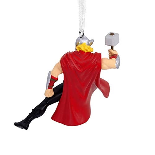Ornamentos navideños de sello, Marvel Thor con adorno de Mjolnir Hallmark Ver descripción