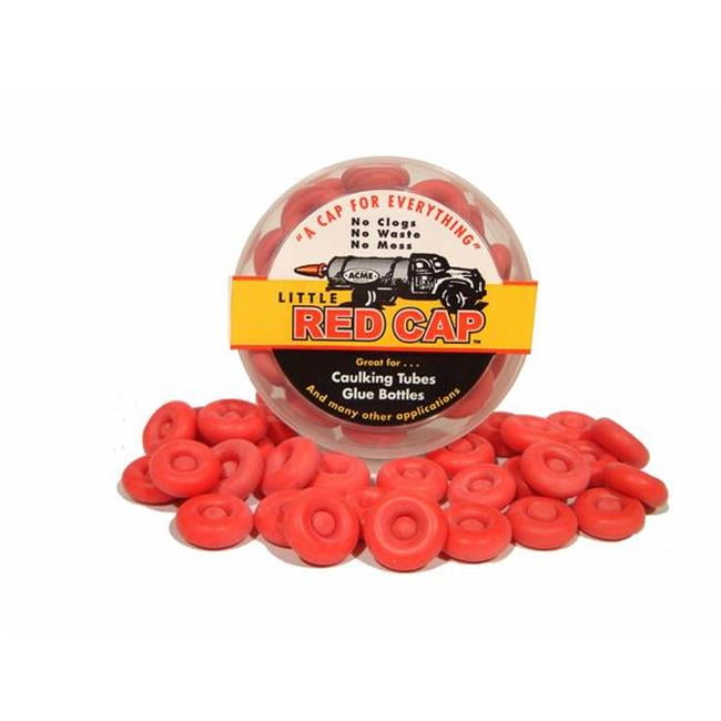 C.A.P. Products 1016216 Professional Rubber Reusable Caulking Caps, Red