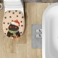 thumbnail image 4 of ZUXONGSY Christmas Cat Paw Flannel Toilet Cover Elongated Toilet Cover Protector Universal for Most Toilet Bowl Lids Decorative Toilet Seat Covers for All Ages for Women Gifts for Mom, 4 of 6