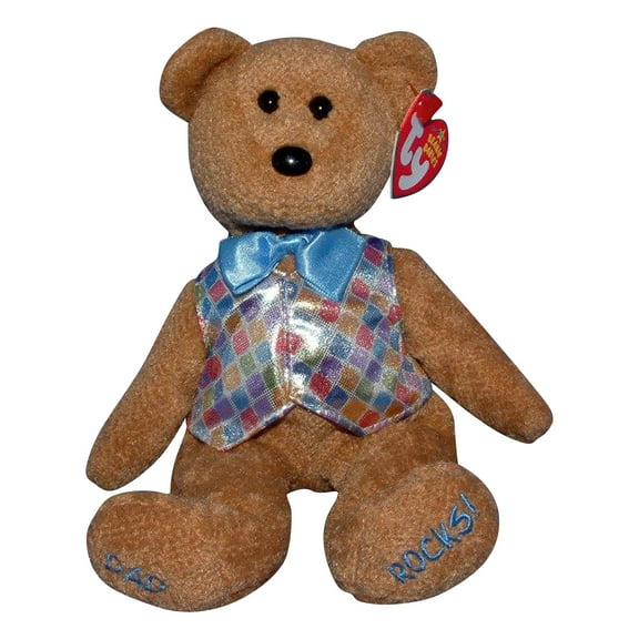 Ty Beanie Baby: Dad 2006 the Bear | Stuffed Animal | MWMT's