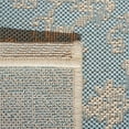 thumbnail image 5 of SAFAVIEH Beach House Stanice Medallion Indoor/Outdoor Runner Rug, Aqua/Cream, 2'2" x 6', 5 of 7