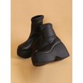 thumbnail image 5 of Spring/autumn Women's Chunky Heel Short Boots With Pu Leather Upper & Elasticity, 5 of 5
