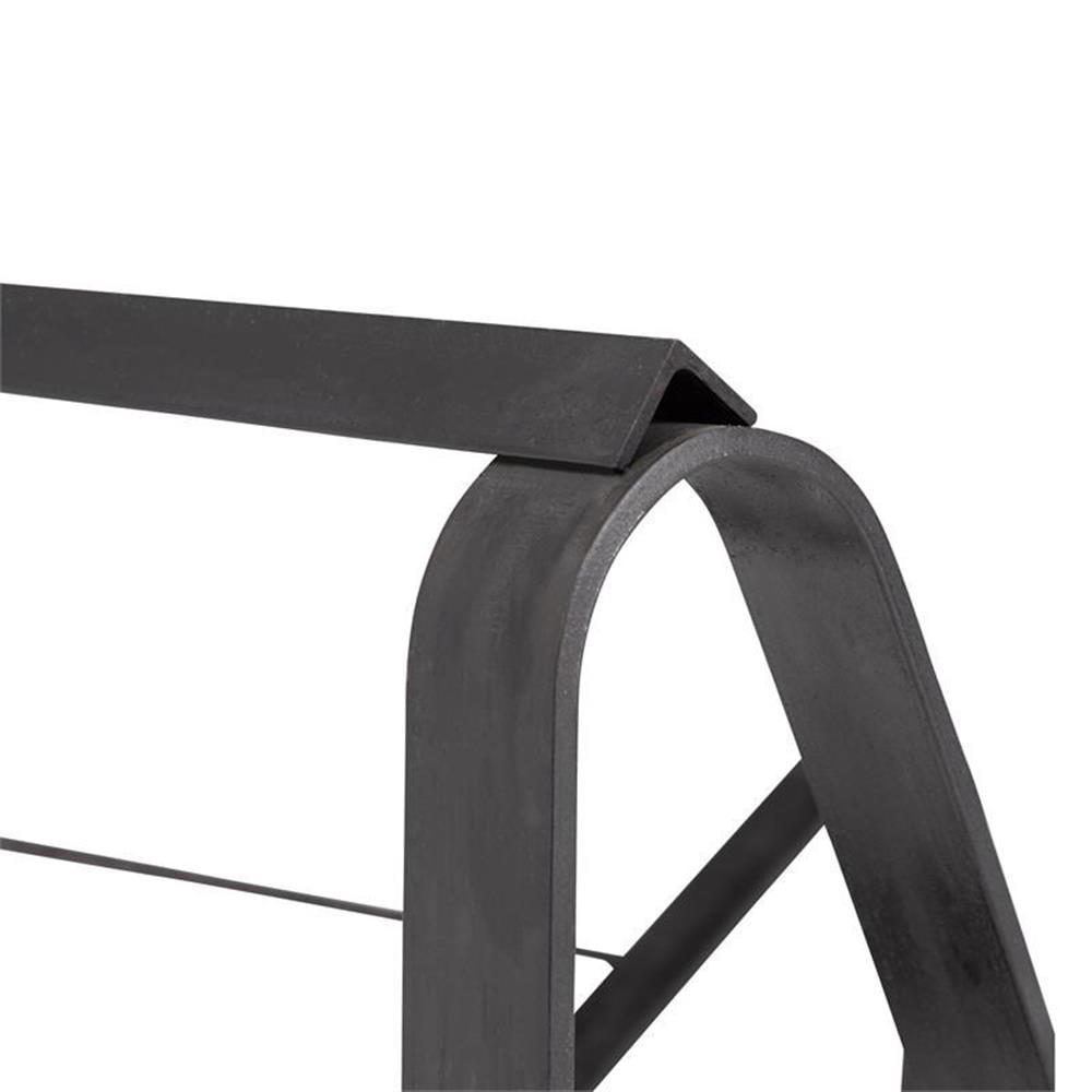 Pemberly Row Modern Metal Dolly for Series 8600 Chairs in Black Powder-Coated