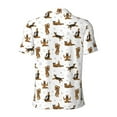 thumbnail image 4 of Rocae German Shepherd Dog for Men's Short Sleeve Polo Shirt, Quick Drying Performance Moisture Wicking Sports Men's Golf Shirt 3X-Large, 4 of 9
