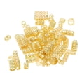 thumbnail image 5 of Unique Bargains Christmas 90 Hair Cuffs Dreadlock Hollow Dreadlock Hair Clips Gold Tone, 5 of 5
