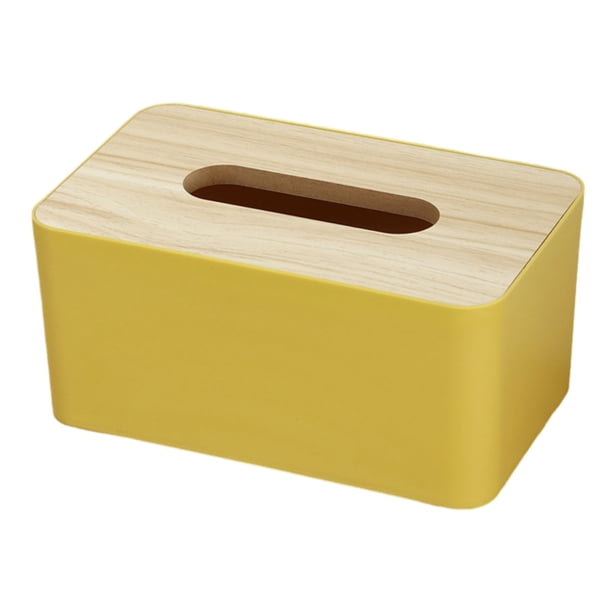 Laklulu - Funda rectangular para caja de pañuelos de papel, soporte para guardar pañuelos faciales en el tocador del baño, encimera o tocador del dormitorio