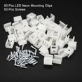 thumbnail image 3 of xianyou-Waterproof LED Strip Mounting Clips Holder Mounting Bracket Support Fixing Clamps Fit 8mm to 10mm Silicone LED Strip Lighting, Translucent Pack of 50, 3 of 4