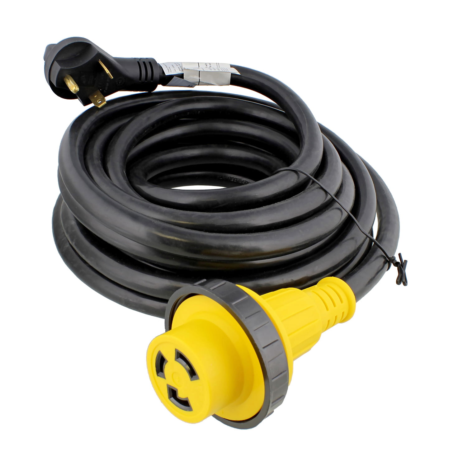 30 Amp RV Extension Power Cord  25FT 30a Male to 30a Female Cord Grip Handle 