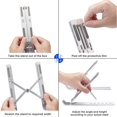 thumbnail image 3 of OMOTON Support pour Ordinateur Portable, Support Réglable en Aluminium pour Ordinateur Portable pour MacBook, Support de Bureau Portable Pliable Compatible, 3 of 5