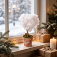 thumbnail image 2 of 8.3 Inch Heart Mesh Topiary Tree,Artificial Potted Plant Table Decor for Living Room Shelf And Farmhouse Style Display, 2 of 6