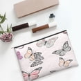 thumbnail image 6 of Susaid Beautiful Butterfly Print Makeup Mini Bags for Women Multi Color Cosmetics Bag Travel Toiletry Bag Pencil Pouch Blank Makeup Bags with Zipper, 6 of 7