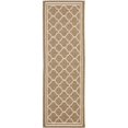 thumbnail image 1 of Safavieh Courtyard Brown Indoor Outdoor Rug - Runner 2'3" x 18', 1 of 5