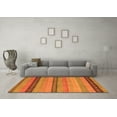 thumbnail image 3 of Ahgly Company Indoor Square Oriental Orange Modern Area Rugs, 7' Square, 3 of 4